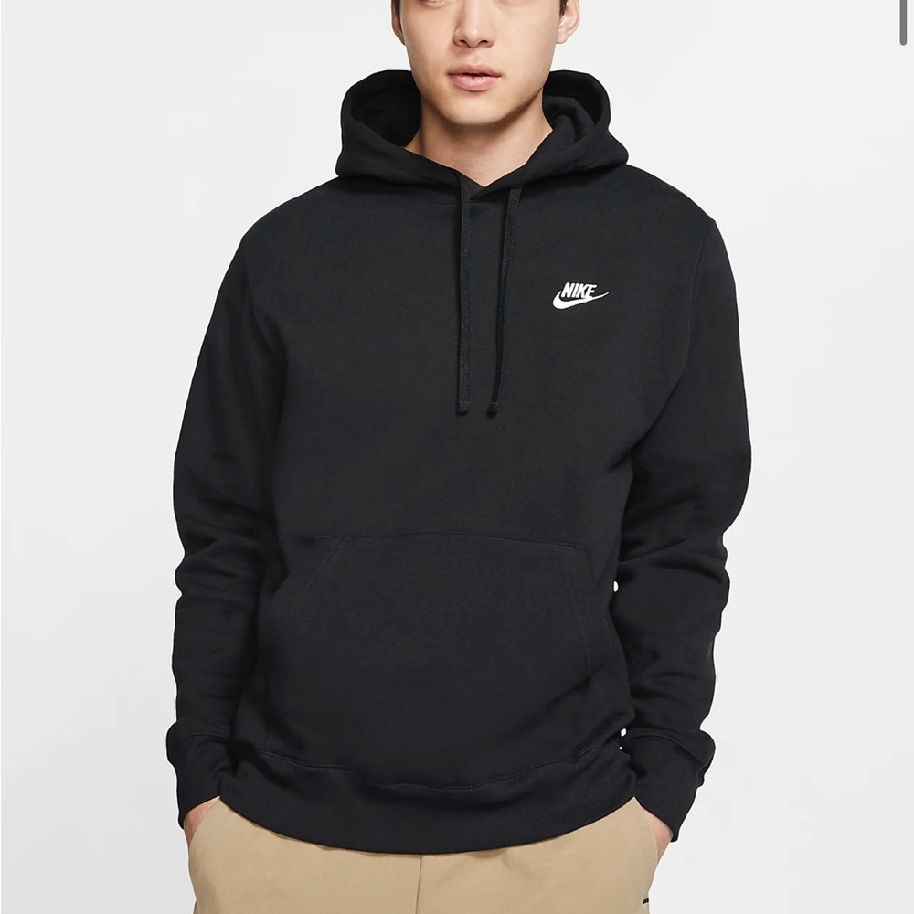 Black Nike Fleece Pullover Hoodie